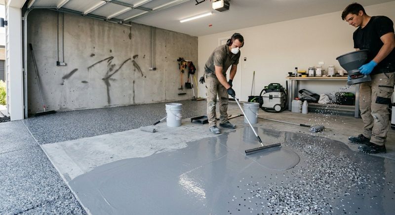 Basement Floor Epoxy Service in Greensboro, NC