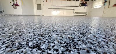 Speckled Garage Floor Painting in Greensboro, NC